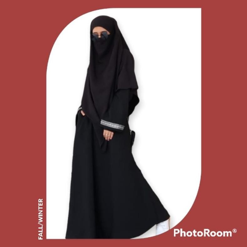 Gamis Abaya Remaja List Tangan Arab Bisa Gamis Abaya Remaja