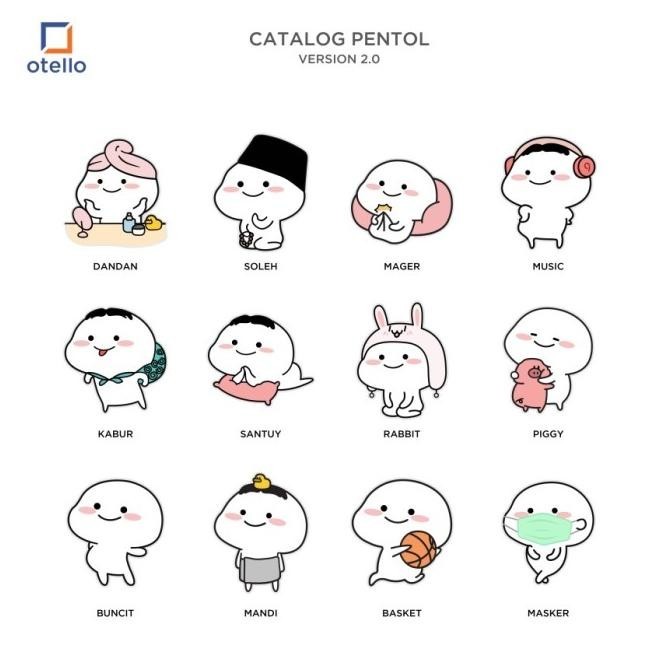 Acrylic Night Lamp Pentol | Lampu Tidur Led Hias Akrilik Lucu Karakter | Myers.Warung