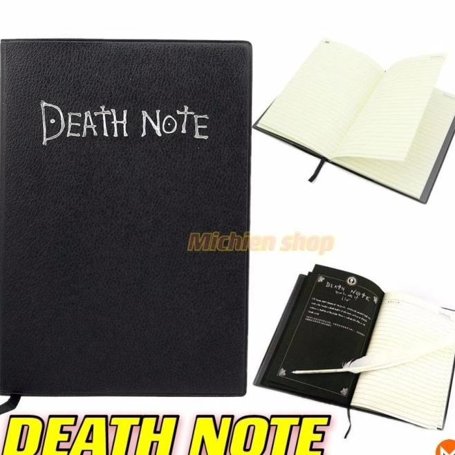 

Buku Tulis Deathnote Notebook Buku Catatan Free Casing & Bulu Pena Baktioktavianiseller