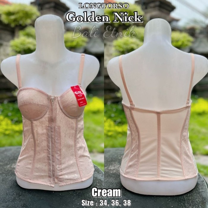 Warelly - Longtorso Kebaya Bali Retsleting Korset Tali Lepas Dalaman Kebaya Bali