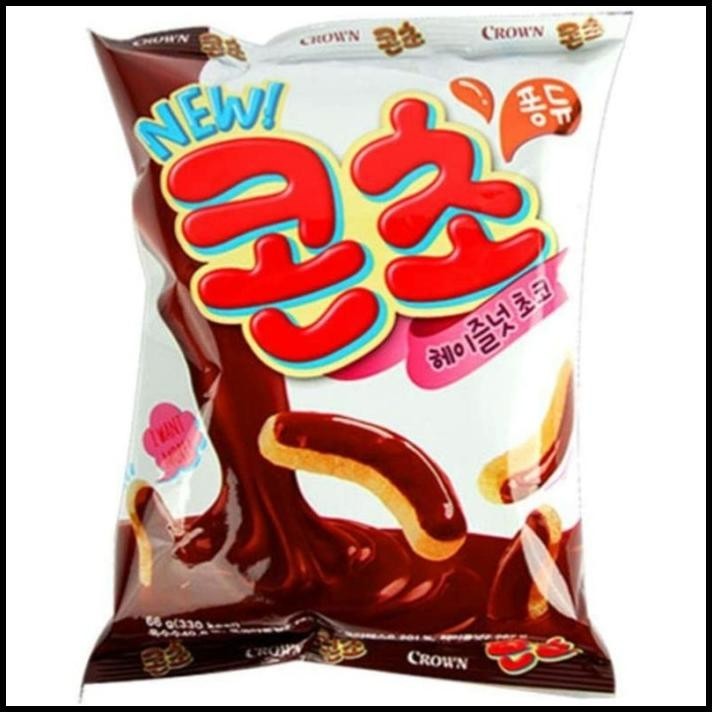 

[66Gr] Crown Corn Cho - Snack Jagung Rasa Coklat Cokelat Ala Korea