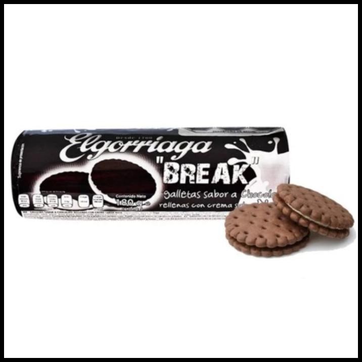 

[180Gr] Elgorriaga Break - Biskuit Cookies + Cream / Chocolate Milk