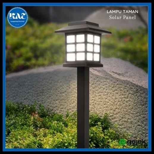 LAMPU TAMAN SOLAR CELL TENAGA SURYA TANCAP PEKARANGAN MINIMALIS