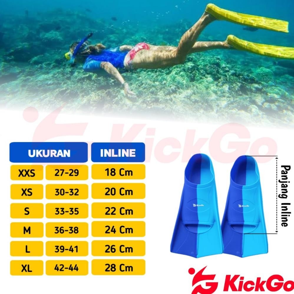 Siap Kirim Kickgo Kaki Katak Renang Anak Kaki Katak Renang Fins Renang Anak Fins Berenang Fin Diving