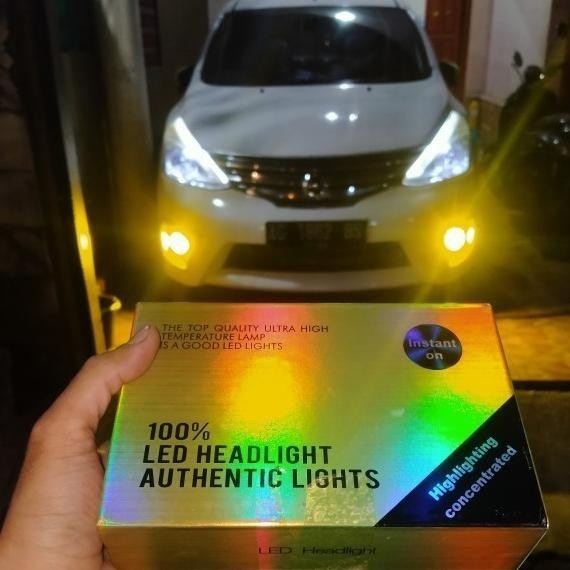 LAMPU FOGLAMP MOBIL LED H11 2 WARNA PUTIH KUNING SUPER TERANG