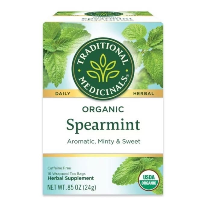

Traditional Medicinals Organic Spearmint Tea No Caffeine Herbal NonGMO __Oasis