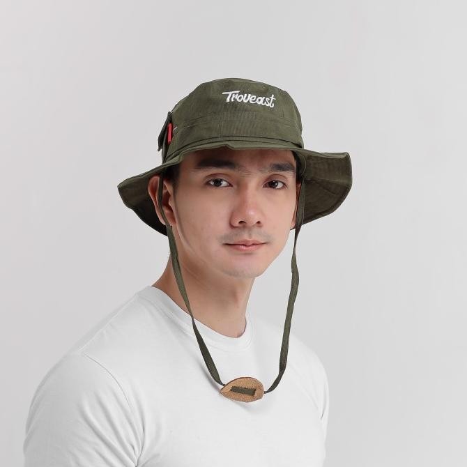 Jungle Hat Topi Rimba Troveast Flora Army