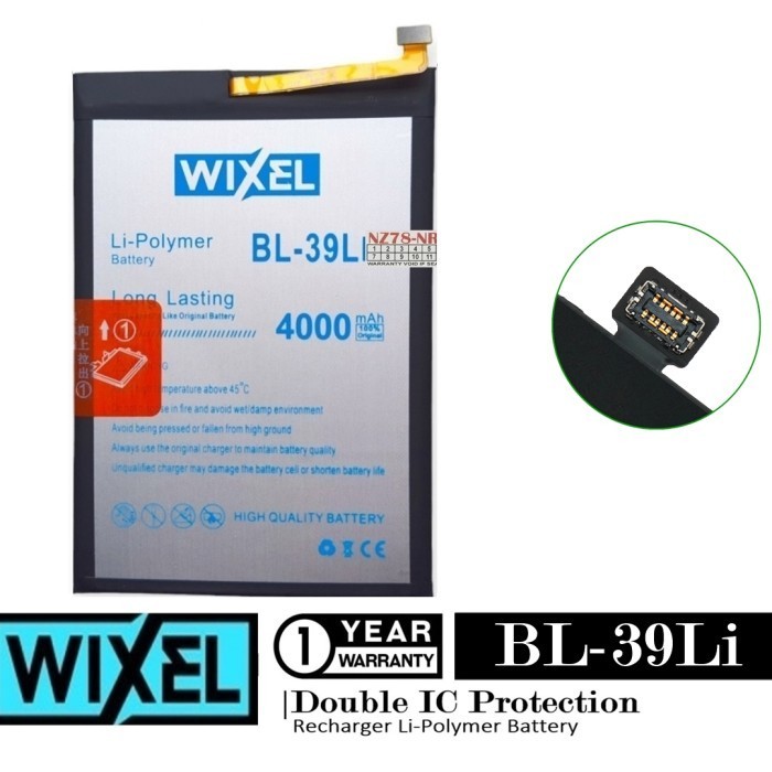 Baterai Itel Vision 1 L6005 Bl-39Li Bl39Li Double Ic Protection