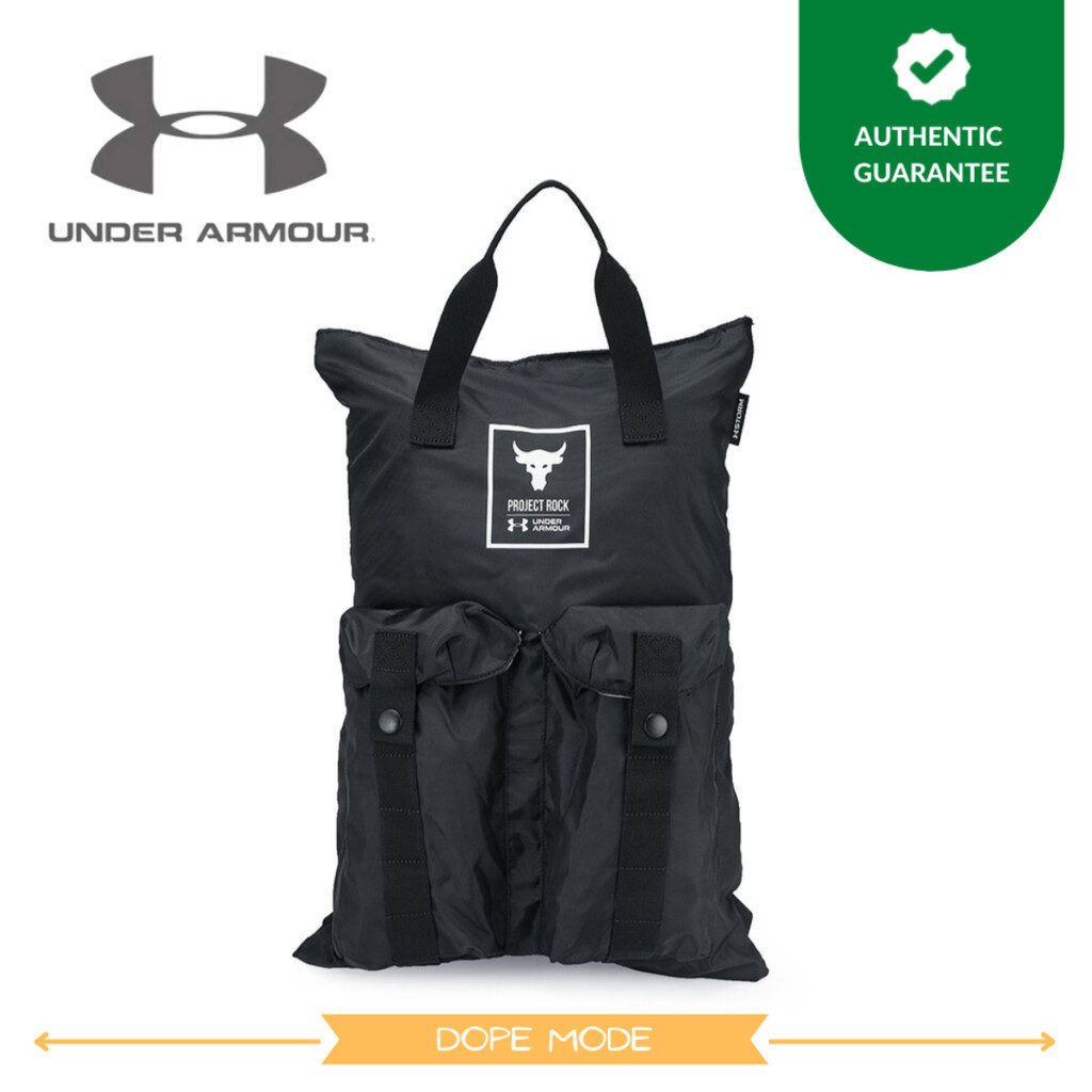 Under Armour Project Rock Gym Sack Backpack Original Tas Ransel 33286