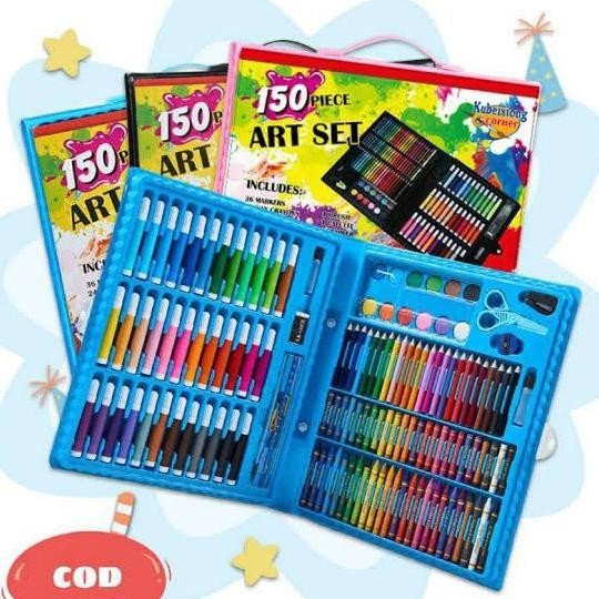 

Promo! PENSIL WARNA CRAYON SET COLOURING 150PCS SUPER LENGKAP Terlaris