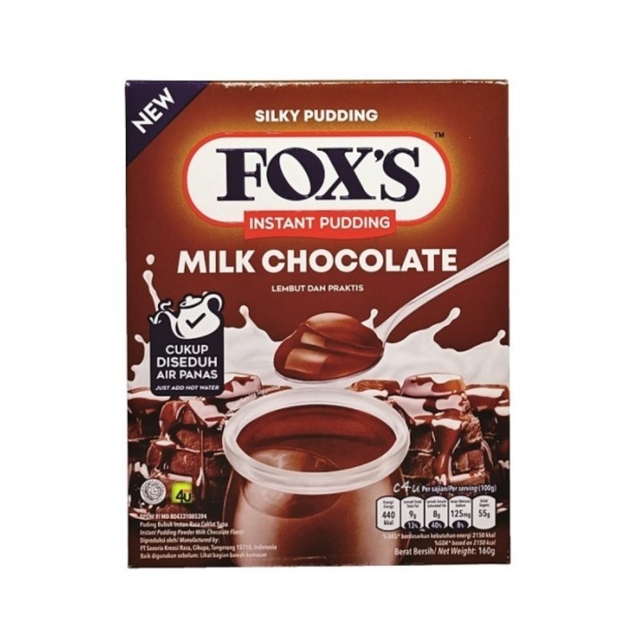 

FOXS INSTANT PUDDING 160 GRAM - PUDDING LEMBUT K01
