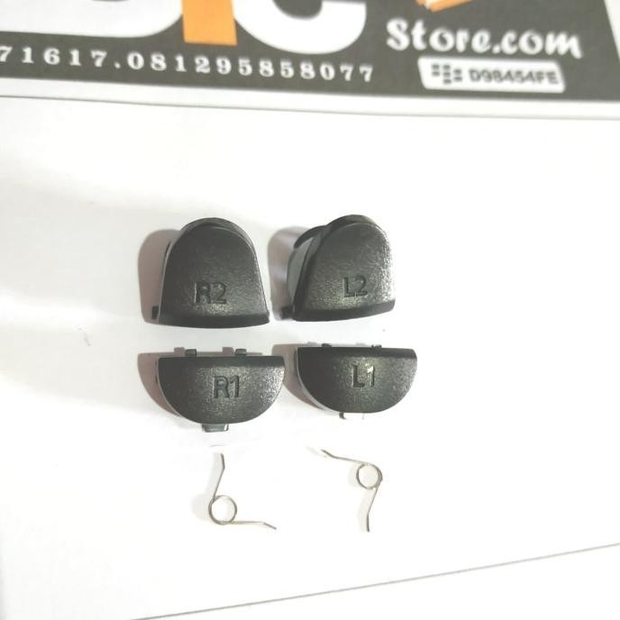 Tombol L1 R1 L2 R2 Spring lengkap stik PS4