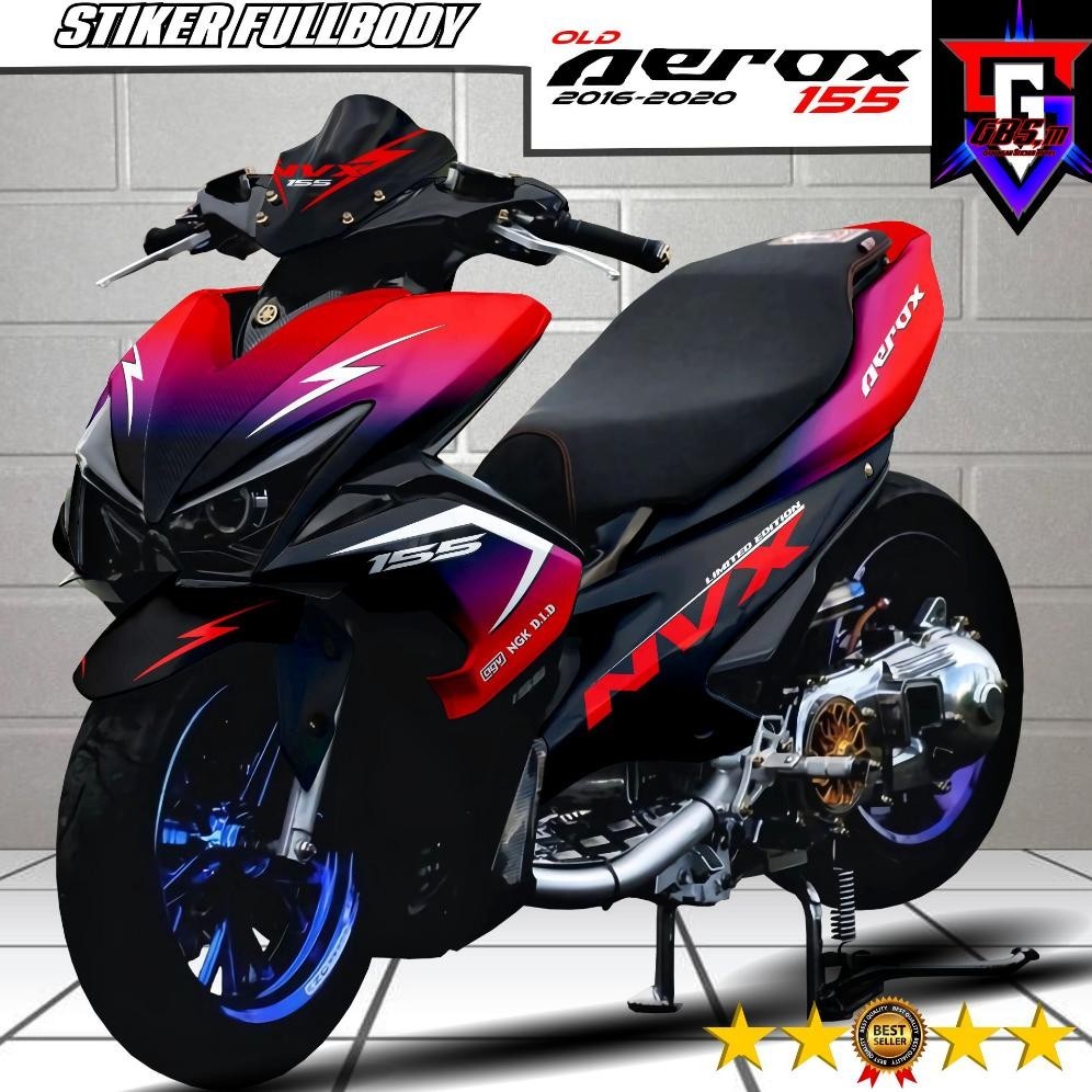 TERBARU Decal Aerox Lama Stiker Decal Aerox 155 Old Full Body Stiker Aerox Lama Full Body Desain Bar