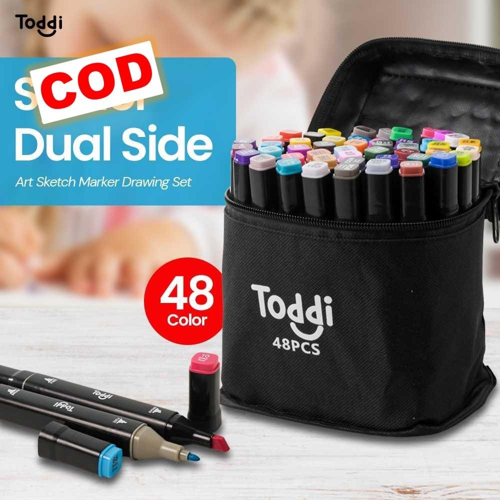 

Spidol Presisi Dual Side Dua Mata Fine Art Marker Brush Double Tip 1.0mm 6.0mm