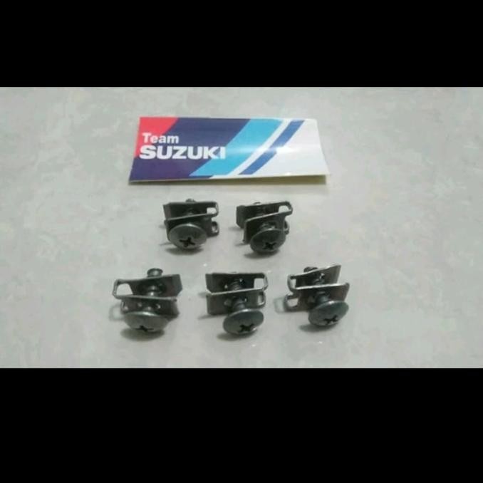 Baut Body Klip - Suzuki Skywave Hayate Spin 125 - Baut Klip Std Pabrik