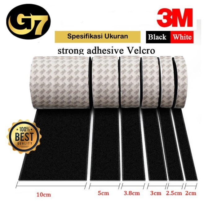 

VELCRO TAPE DOUBLE TAPE PEREKAT SERBAGUNA 2 SISI KASAR HALUS PRAKTIS