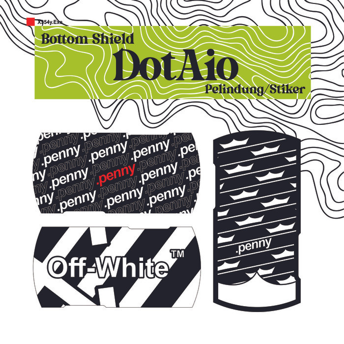 BOTTOM SHIELD / PELINDUNG STIKER DOTAIO (3PCS RANDOM)