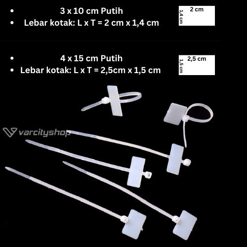 

LABEL MARKER KABEL TIS CABLE TIES NAME TAG LABEL TALI PENGIKAT KABEL