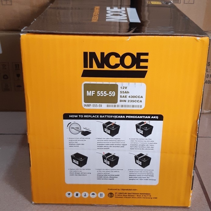 Aki Mobil Bmw 318 323 Incoe Mf 55559 / 555530 Aki Kering