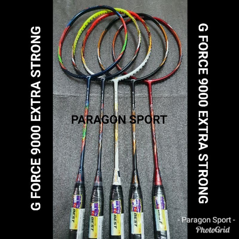 Raket Badminton Lining / li-ning G Force 9000 EXTRA STRONG  / Gforce 9000