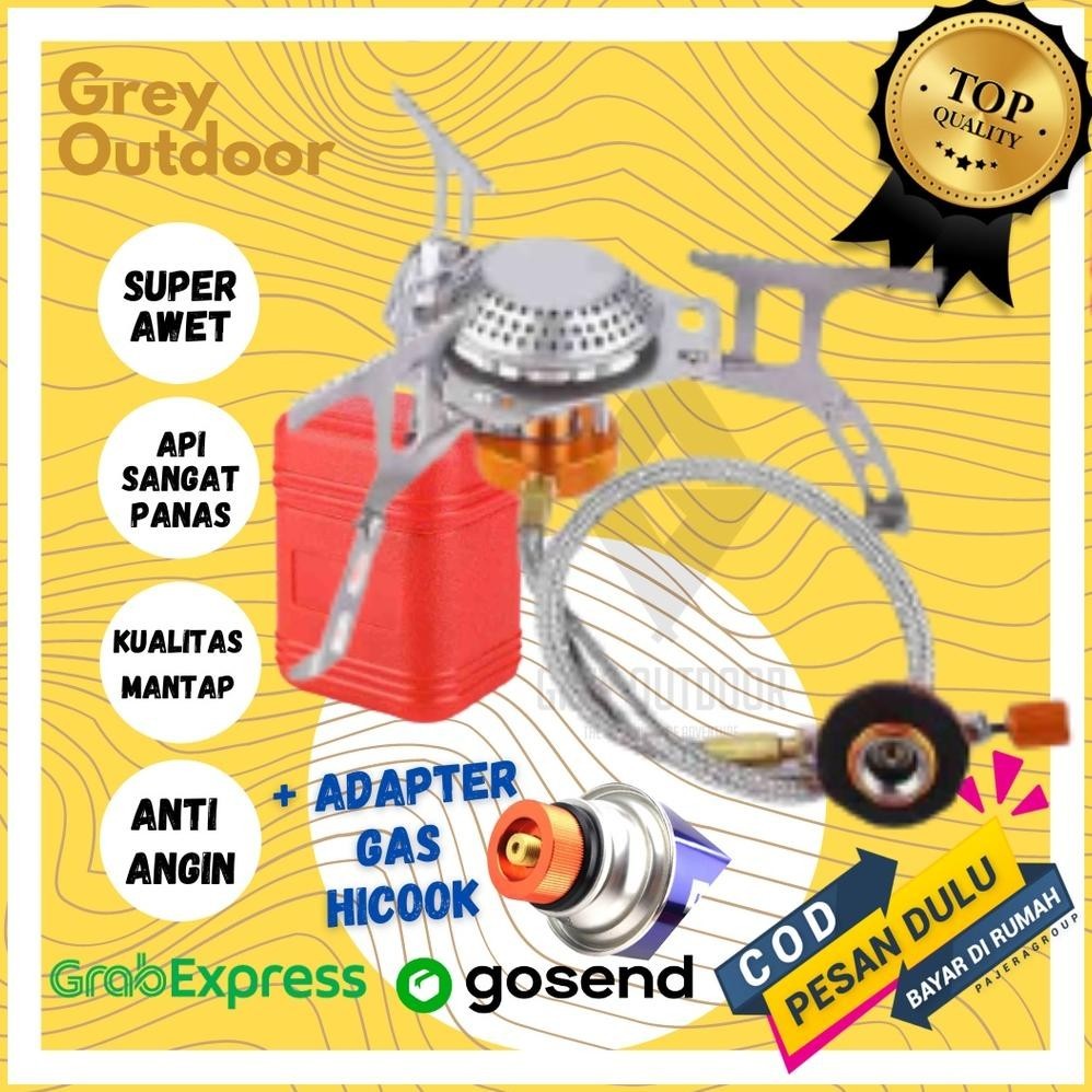 PROMOOO - KOMPOR ULTRALHT KOMPOR CAMPING PORTABLE INCLUDE ADAPTER GAS KOMPOR PORTABLE CAMPING KOMPOR
