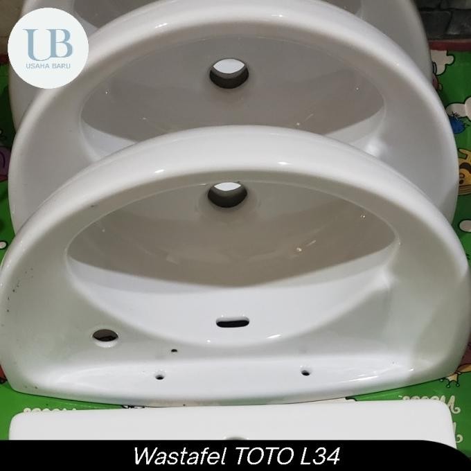 Wastafel TOTO L34 Putih body only (Bekas)