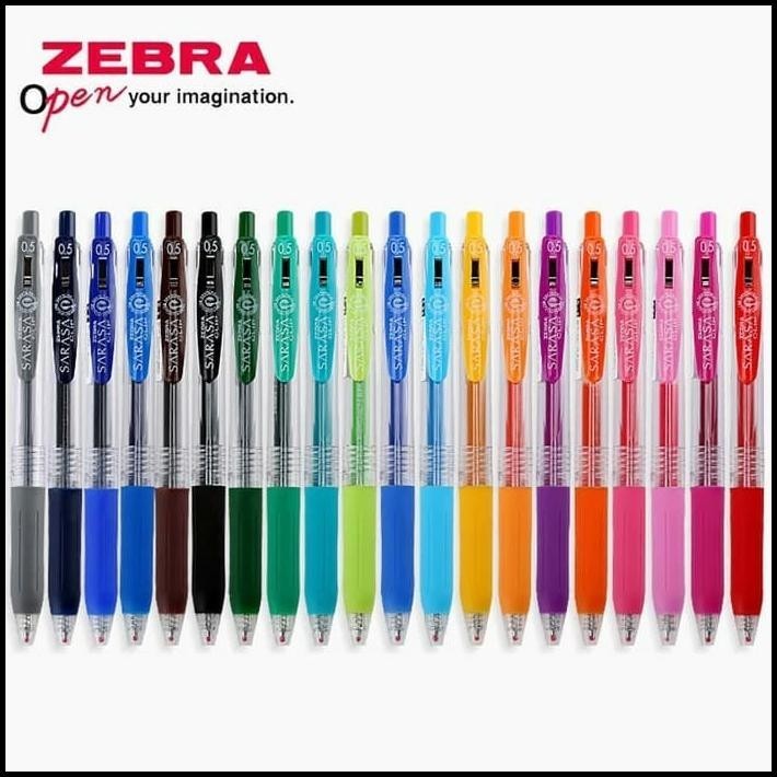 

12PCS PEN ZEBRA SARASA CLIP JAPAN 0.5 GEL INK ROLLERBALL / PULPEN GEL