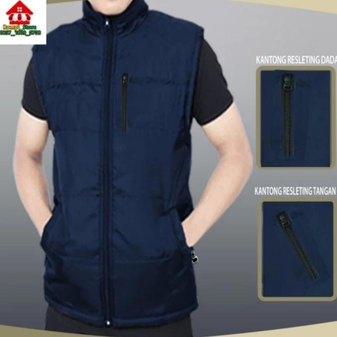 Jaket/Rompi/Pria/Cowok/Rompi Vest/Anti Angin/Anti Hujan/Rompi Parasut