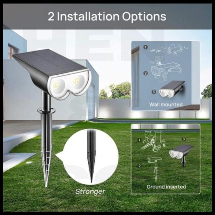 LAMPU TAMAN SOLAR CELL /TENAGA SURYA LED RGB / LAMPU TEMBAK TAMAN
