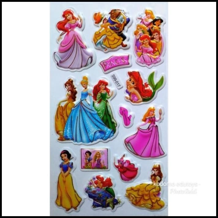 

DISKON STICKER STIKER ANAK TIMBUL KARAKTER PRINCESS 2145