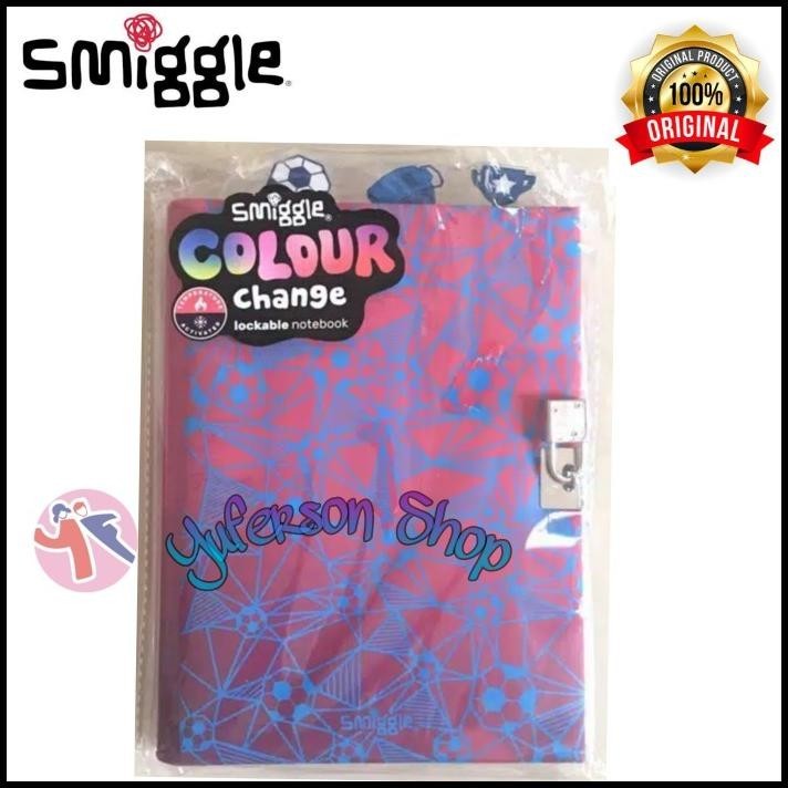 

GRATIS ONGKIR SMIGGLE COLOUR CHANGE LOCKABLE NOTEBOOK ORIGINAL !