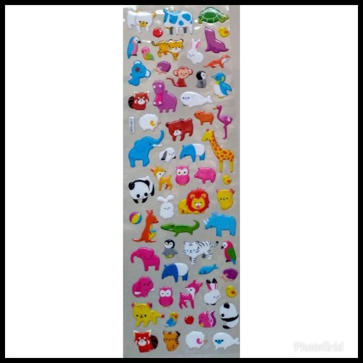

TERBARU STICKER STIKER ANAK TIMBUL BINATANG ANIMALS 008 !!!