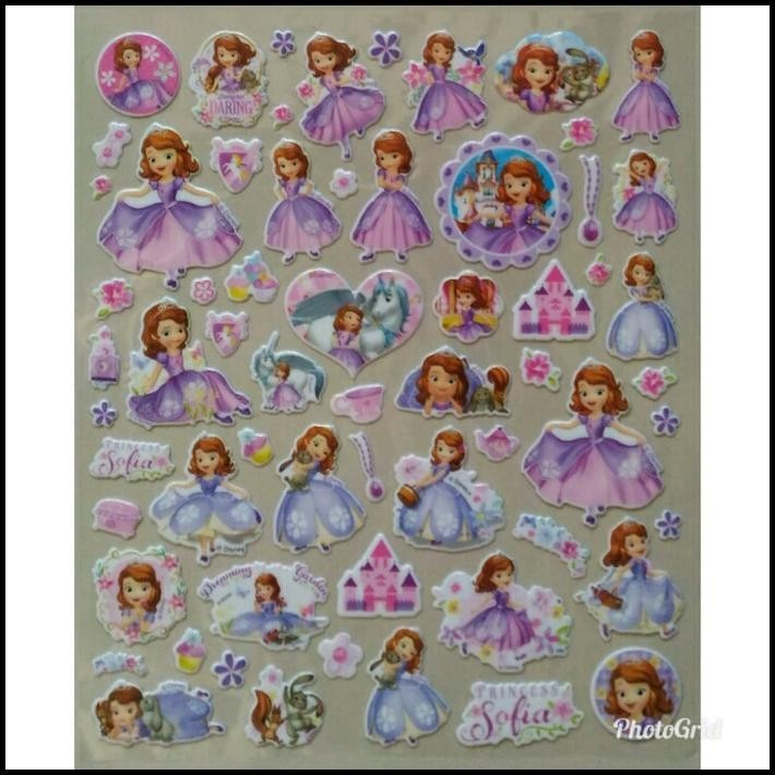 

TERMURAH STICKER STIKER ANAK TIMBUL KARAKTER SOFIA THE FIRST (2 PCS ) !!!!!