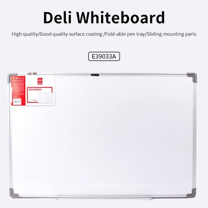 

Terbaru Deli Whiteboard Papan Tulis Putih 4502600Mm 48In96In E39032A Promo Terlaris