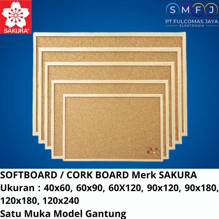 

Terbaru Softboard Cork Board Papan Mading Model Gantung Satu Muka Sakura Promo Terlaris