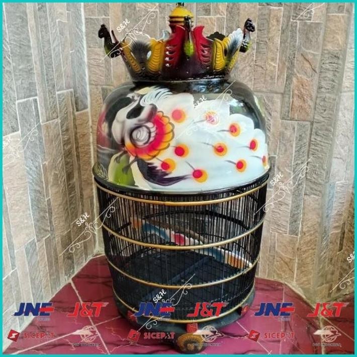 BISMILLAH SANGKAR PERKUTUT FIBER MAYANGKARA LUKISAN KERETA TIMBUL GD150