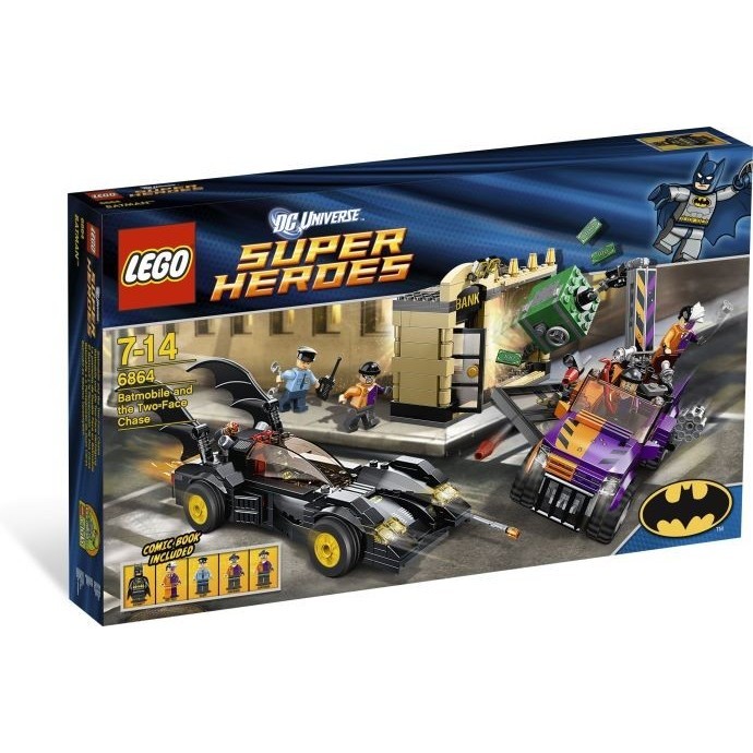 LEGO 6864 SUPER HEROES The Batmobile and the Two-Face Chase - Blocktopia