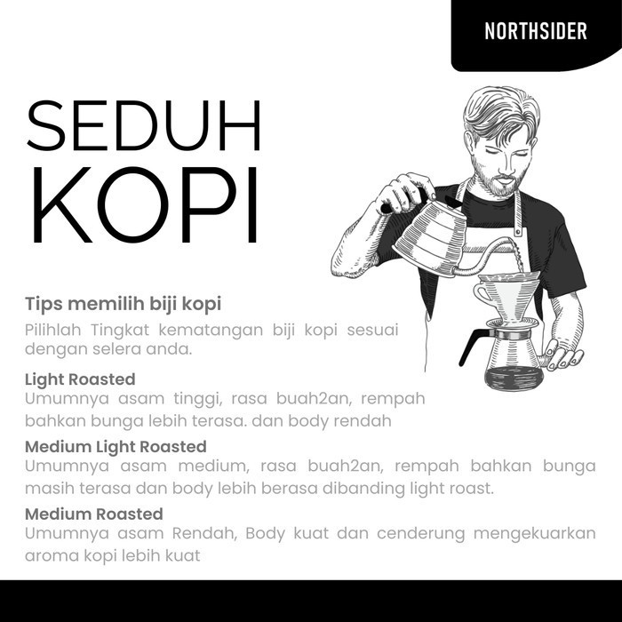 

Northsider Kopi Robusta Fine Java Temanggung Natural Coffee 1Kg