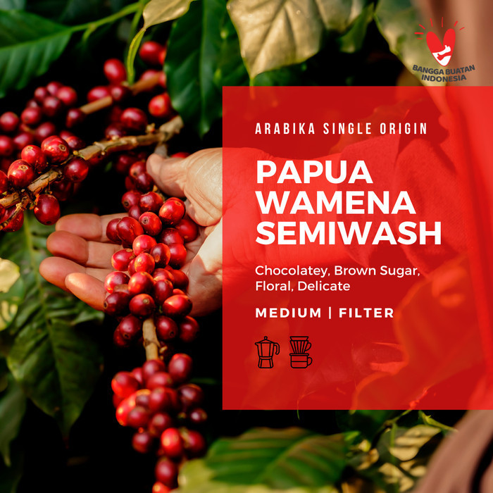 

Arabika Papua Wamena 200 Gr Roast Bean Coffee - Kopi Biji Matang