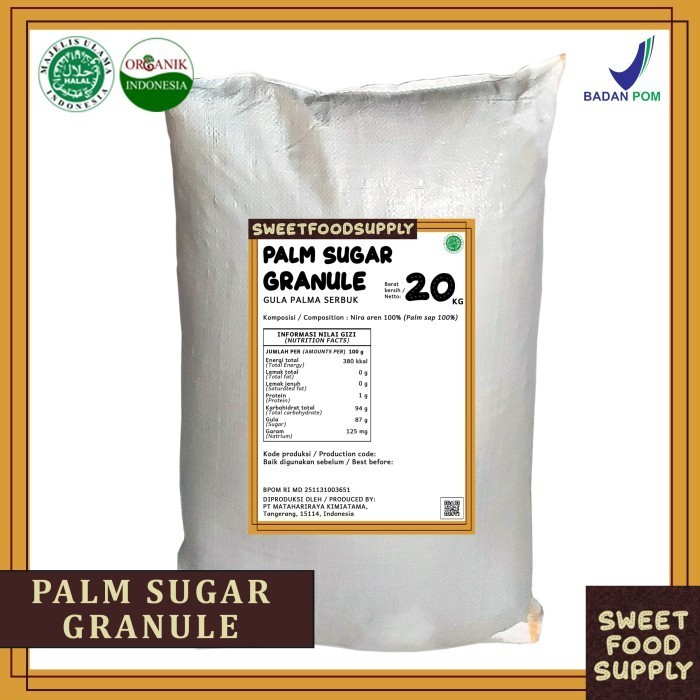 

Palm Sugar / Gula Aren Natural Organik 20Kg Sweetfoodsupply - Adelineez