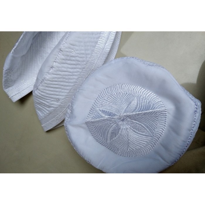 Peci Haji Kopiah Putih Songkok Bugis Madinah Malaki Banjar