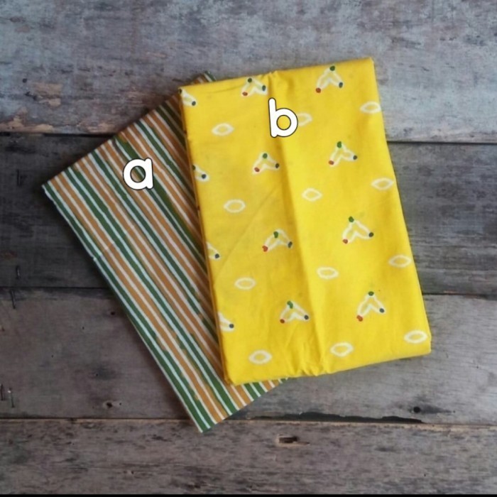 Kain Batik Cap Handmade Jumputan (Lurik-Parang Keriting-Parang Seno)