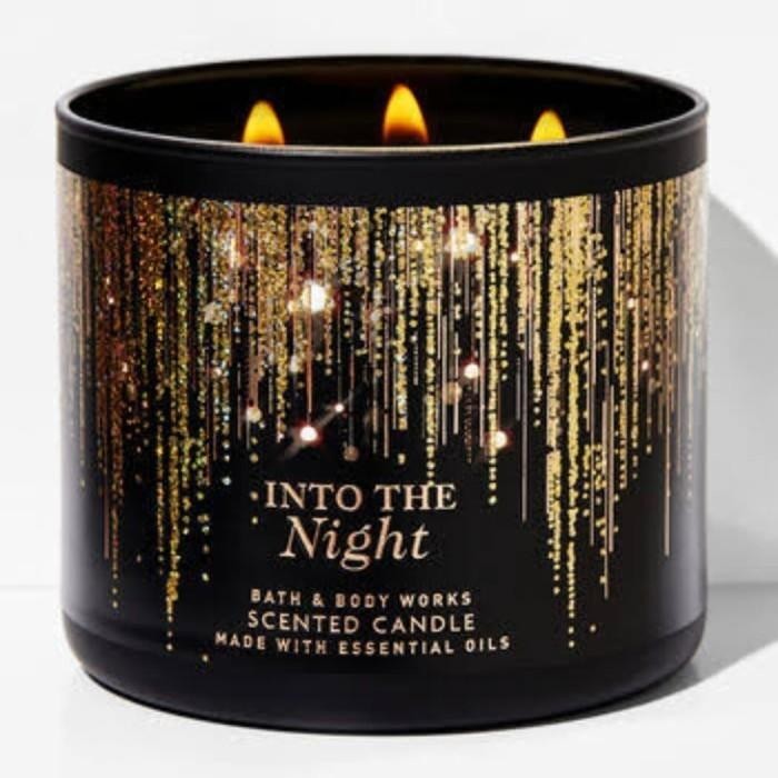 BATH AND BODY WORKS INTO THE NIGHT 3 WICK CANDLE (BESAR)