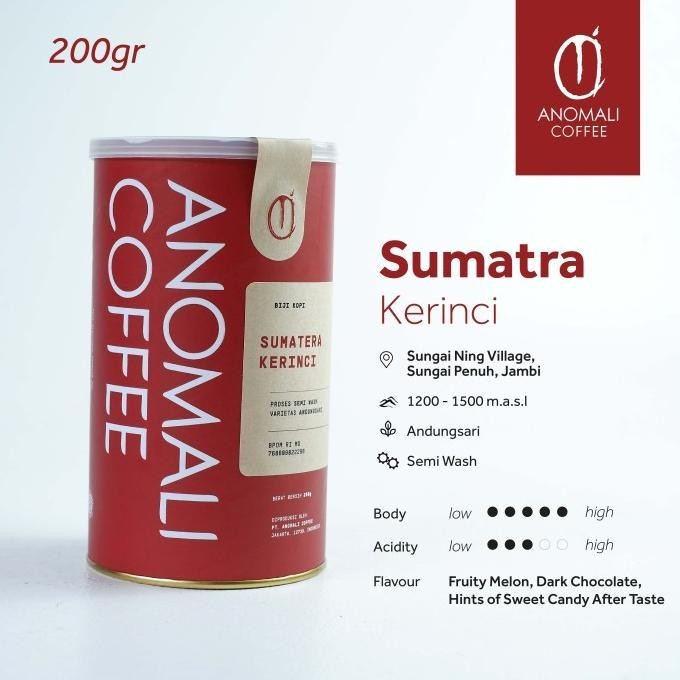 

Anomali Coffee Biji Kopi Sumatra Kerinci
