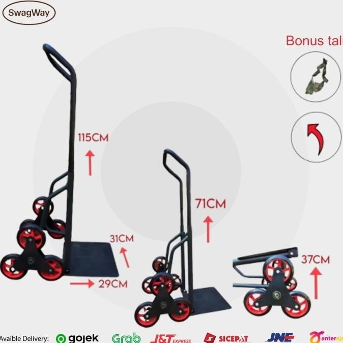 Trolley Troli Tangga Alat Bantu Angkut Barang Berat Barang Besar