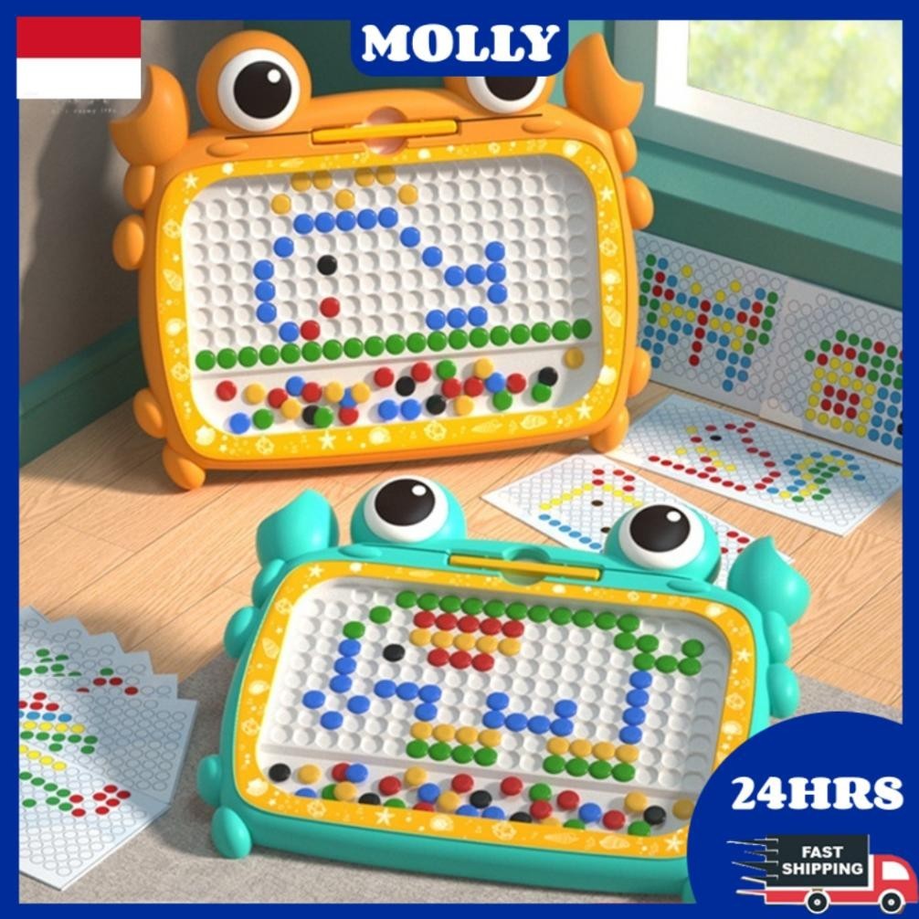 

COD116 Beads Magnetic Drawing Board Mainan Edukasi Untuk Anak Belajar Menulis Doodle Board Dengan Magnetic Pen Dan Magpad Dots Beads Hadiah Ulang Tahun Untuk Laki-Laki Papan Tulis Magnetik Diy Perempuan