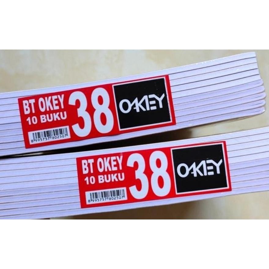 

10 PCS BUKU TULIS OKEY 38 LEMBAR (PRODUK DARI KIKY) TERLARIS