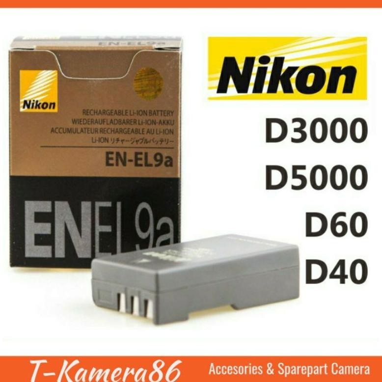 [BARU] BATERAI NIKON EN-EL9A BATRE FOR MH-23 D3000 D5000 D60 NIKON