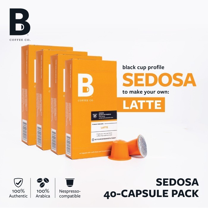 

Ready B Coffee Co. 4 Packs of Nespresso Compatible Coffee Capsules