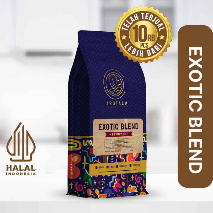 

Ready ARUTALA Kopi Exotic Blend Espresso 200 gram